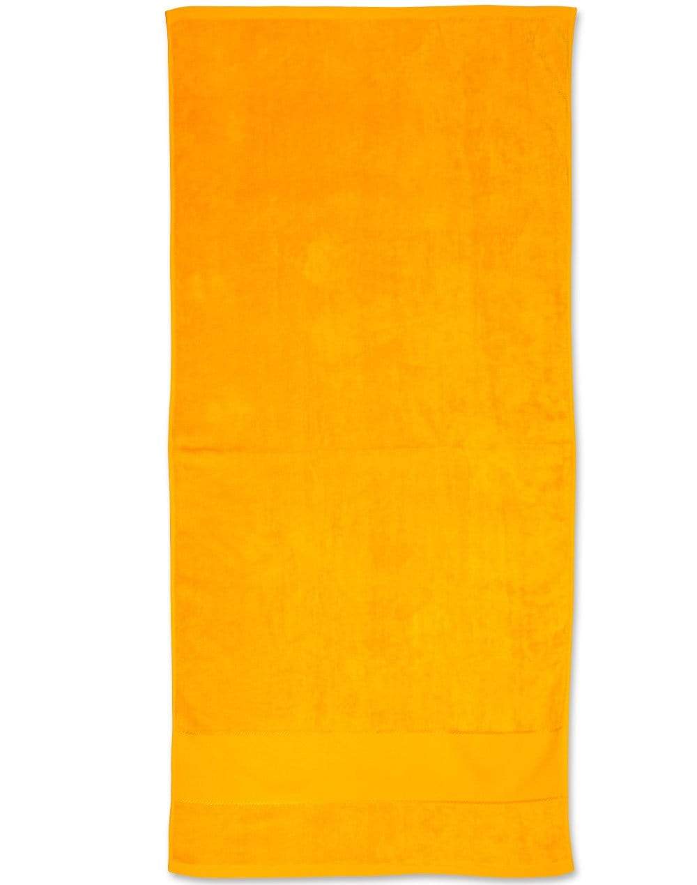 Australian Industrial Wear Work Wear Gold / 75cm x 150cm TERRY VELOUR beach towel TW04A